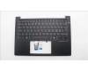 Lenovo 5M11S53814 C-Cover with keyboard, Nordic, Black, Backlight, UK