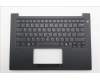 Lenovo 5M11T54247 C-Cover with keyboard, US English Euro, Black, Backlight, US