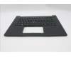 Lenovo 5M11T54251 C-Cover with keyboard, French, Black, Backlight, US
