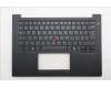 Lenovo 5M11T55159 C-Cover with keyboard, Italian, Black, Backlight, Smart Card Reader, UK