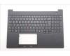 Lenovo 5M11T55274 C-Cover with keyboard, German, Black, Backlight, Number Pad, UK