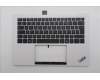 Lenovo 5M11U03800 C-Cover with keyboard, French, Black/White, FingerPrint, WLAN, US