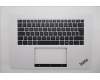Lenovo 5M11U08053 C-Cover with keyboard, German, White, FingerPrint, UK