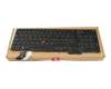 5N21K05100 original Lenovo keyboard CH (swiss) black/black with backlight and mouse-stick