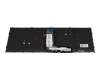6-90-NL713-19A-1 original Clevo keyboard DE (german) black/black with backlight