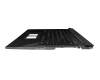 6036W0293301 original Asus keyboard incl. topcase DE (german) black/black/transparent/grey with backlight