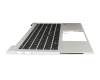 6037B0161904 original IEC keyboard incl. topcase DE (german) black/silver with backlight