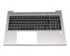 6037B0163304 original HP keyboard incl. topcase DE (german) black/black with mouse-stick