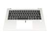 6051B1497901 original HP keyboard incl. topcase DE (german) black/silver with backlight