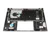 6051B1497901 original HP keyboard incl. topcase DE (german) black/silver with backlight