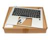 6051B1498001 original HP keyboard incl. topcase DE (german) black/silver with backlight