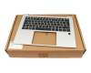 6051B498001 original HP keyboard incl. topcase DE (german) black/silver with backlight