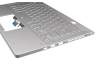 6053B1788221 original Asus keyboard incl. topcase DE (german) silver/silver with backlight
