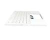 6053B2014201 original Asus keyboard incl. topcase DE (german) white/white with backlight ONE ZONE RGB