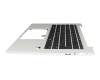 6054B2588401 original HP keyboard incl. topcase DE (german) black/silver with backlight