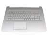 6070B1308113 original HP keyboard incl. topcase DE (german) silver/silver (DVD)