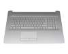6070B1714503 original HP keyboard incl. topcase DE (german) silver/silver with backlight (DVD)