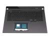 6070B1887612 original Asus keyboard incl. topcase DE (german) black/grey with backlight