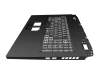 68QFWN2014 original Acer keyboard incl. topcase DE (german) black/white/black with backlight
