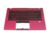 6B.ACSN2.014 original Acer keyboard incl. topcase DE (german) black/red with backlight