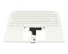 6B.C5HN7.011 original Acer keyboard incl. topcase DE (german) white/white with backlight (with pen compartment)