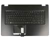 6B.GHZN7.010 original Acer keyboard incl. topcase DE (german) black/black with backlight