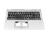 6B.J7WN2.014 original Acer keyboard incl. topcase DE (german) black/silver