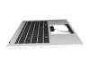6B.KWMN8.020 original Acer keyboard incl. topcase DE (german) black/silver