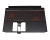 6B.Q7KN2.046 original Acer keyboard incl. topcase DE (german) black/red/black with backlight (GeForce 1650)