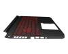 6B.Q7KN2.046 original Acer keyboard incl. topcase DE (german) black/red/black with backlight (GeForce 1650)