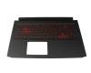 6B.QAPN2.015 original Acer keyboard incl. topcase CH (swiss) black/red/black with backlight