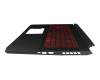 6B.QAPN2.015 original Acer keyboard incl. topcase CH (swiss) black/red/black with backlight