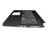 6B.QCUN2.014 original Acer keyboard incl. topcase DE (german) black/black with backlight
