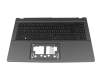 6B.QGCN7.011 original Acer keyboard incl. topcase DE (german) black/black with backlight