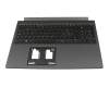 6B.QHDN2.015 original Acer keyboard incl. topcase CH (swiss) black/grey with backlight
