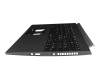 6B.QHDN2.015 original Acer keyboard incl. topcase CH (swiss) black/grey with backlight
