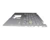 6BA6TN2014 original Aavid keyboard incl. topcase DE (german) silver/silver with backlight