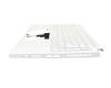 6BC5HN7011 original Acer keyboard incl. topcase DE (german) white/white with backlight (with pen compartment)
