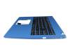 6BHS6N2014 original Acer keyboard incl. topcase DE (german) black/blue