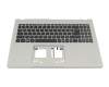 6BKBRN2014 original Acer keyboard incl. topcase DE (german) black/grey with backlight
