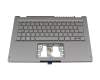6BKT4N8020 original Acer keyboard incl. topcase DE (german) silver/silver with backlight