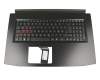 6BQ3DN2011 original Acer keyboard incl. topcase DE (german) black/silver with backlight (1060)