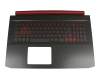 6BQ5DN2012 original Acer keyboard incl. topcase DE (german) black/black with backlight (GTX 1660Ti/RTX 2060)
