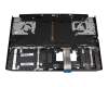 6BQ7XN2014 original Acer keyboard incl. topcase DE (german) black/white/black with backlight (Connection cable 29 mm)