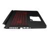 6BQ84N2047 original Acer keyboard incl. topcase CH (swiss) black/red/black with backlight GTX1650