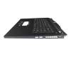 6BQKRN70115 original Acer keyboard incl. topcase DE (german) black/black with backlight