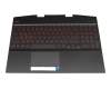71NHY232098 original HP keyboard incl. topcase DE (german) black/black with backlight