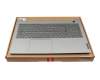 71NJBE38033 original Compal keyboard incl. topcase DE (german) dark grey/grey with backlight