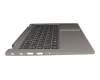 71NJE338029 original Compal keyboard incl. topcase DE (german) anthracite/grey with backlight with smart pen compartment