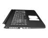 7353612700002 original Acer keyboard incl. topcase DE (german) black/white/black with backlight